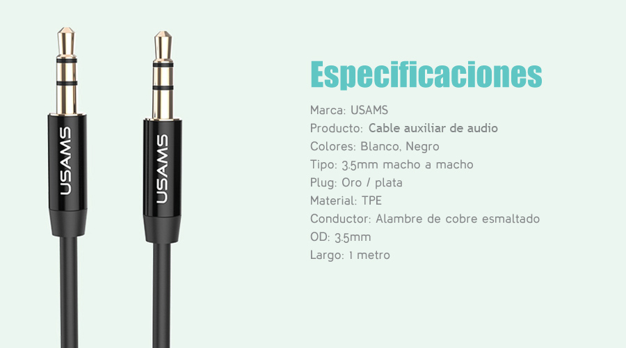Cable Audio Auxiliar Yp-01 – USAMS PERÚ