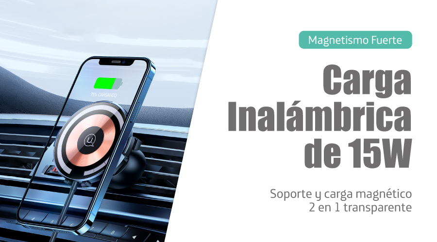 Soporte y cargador Inalámbrico magnético 3 en 1 para Apple // US-CC150 –  USAMS PERÚ