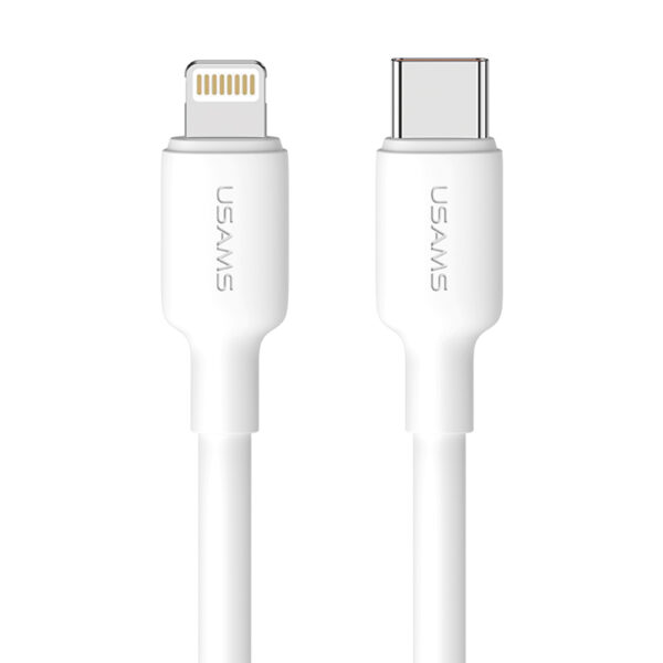 Cargador USB Tipo C PD 20W + Cable Lightning A Usb-C, color Blanco