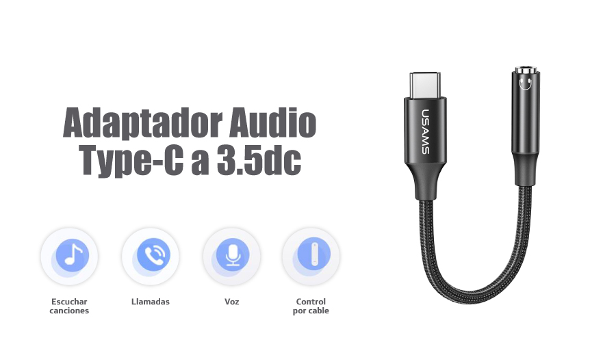 Adaptador auriculares tipo-c/tipo-c NP-i1498 - Adaptadores, Cables Pacifico  Shop